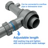 QruiLanTu 1 1/2" Sink Drain Kit P-Trap Drain Strainer Adjustable