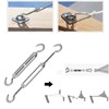 Yeahbo Garden Sail Fixing Kit, M5 Sun Shade Sail Fixing