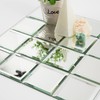 Lovdeco Peel and Stick 3 Inch Beveled Mirror Glass Tile