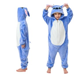 JZHJMYXDZ Kids Animal Onesie Pajamas Cosplay Costumes Sleepwear Holloween Costumes for Girls 4-6 years