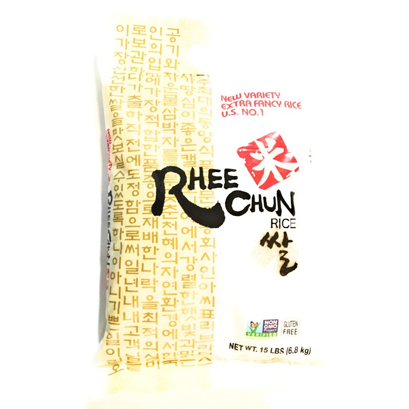 Rhee Chun Polished Milled Rice 15 Lbs