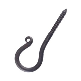 Ulfberth Forged hook with thread, approx. 10 cm, medieval LARP, warehouse life, warehouse kitchen, hook screw, ceiling mount, ceiling mount, wall hook, indoor, outdoor