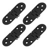 Piutouyar 4PCS Butler Tray Hinge Black, Heavy Duty Folding Flip