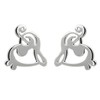 Sterling Silver Treble Clef Earrings
