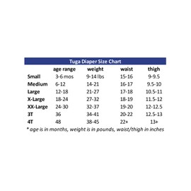 Tuga Girls Reusable Swim Diapers - Groovy Orange, 2XL