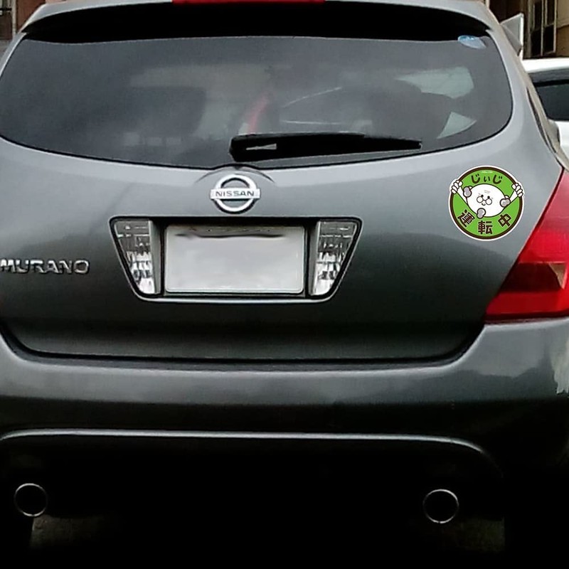 Na7na's Color Car Magnet Sticker Driving Momiji Mark Elderly Driving