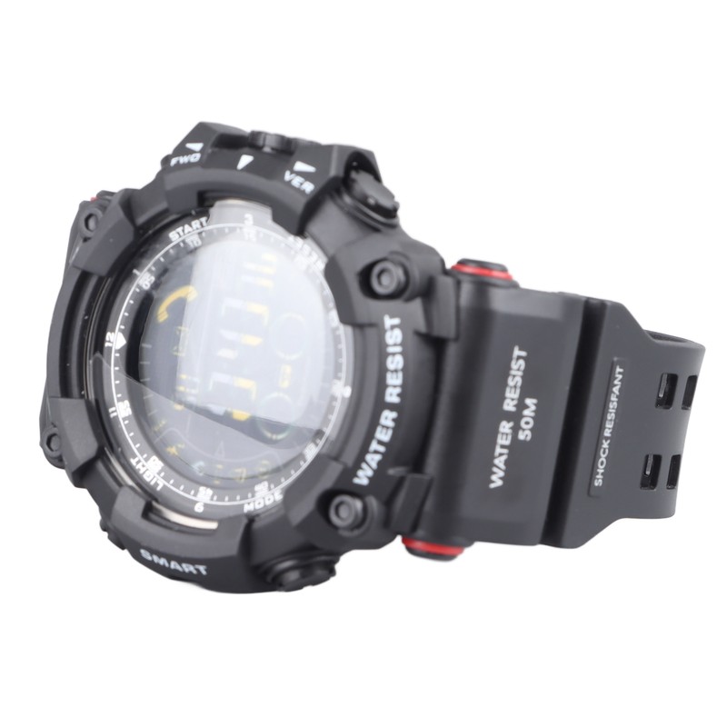 Men Digital Watch LED Backlight Multi Functional Water Resistant Watch