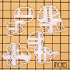 Set of 4 Baby Dinosaur cookie cutters (Designs: Tyrannosaurus Rex,