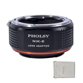 PHOLSY Compatible with Nikon F to Sony E Lens Adapter for Nikkor AI/F/AIS/AF/AF-I/AF-S Lens and Sony E Camera Body a7 a6000 a6300 a6500 a5000 a5100 NEX 7/6/5, 5N 3N a9ii a7S iii