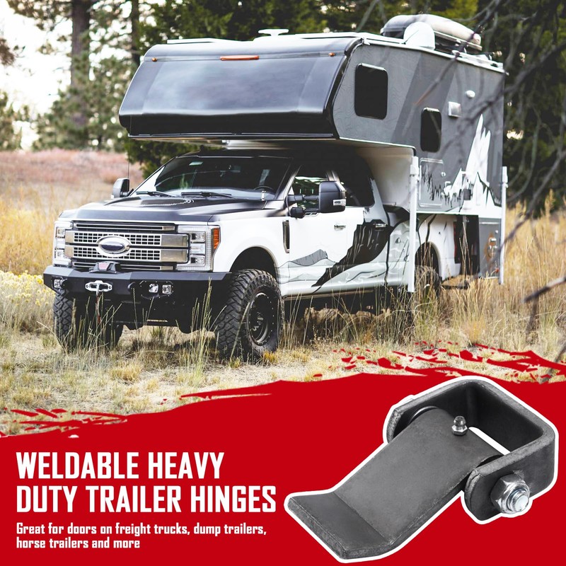 SPARKWHIZ Weld on Hinges Heavy Duty Greaseable Dump Trailer Trucks