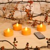 LumaBase Extra Large Battery Operated Tea Lights with Remote Control,