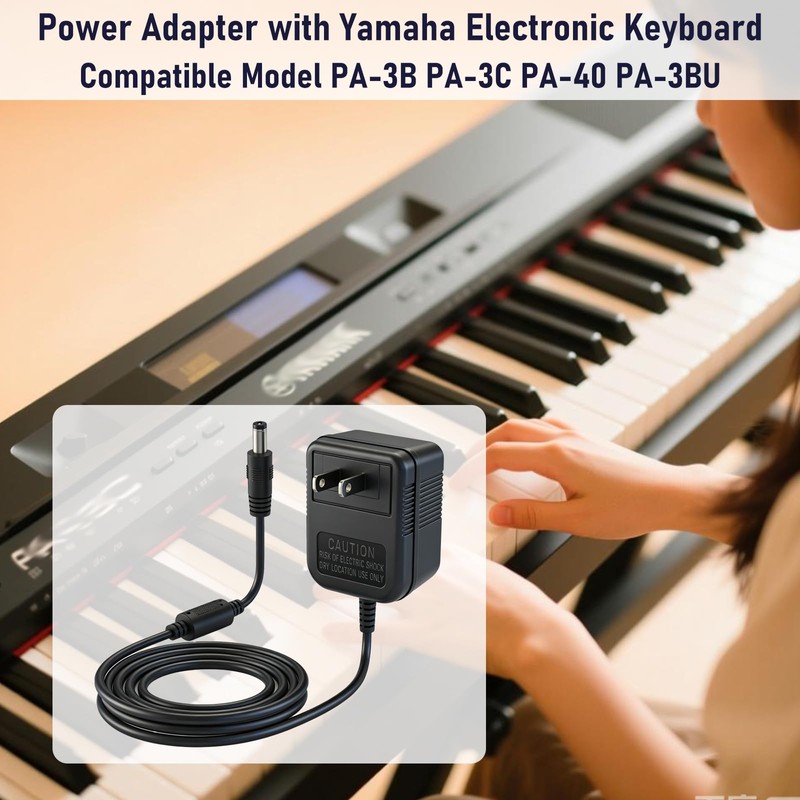 12V 700mA Power Adapter for Yamaha PA-3B PA-3C PA-3BU 12VAC