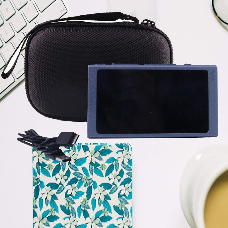 WERJIA - Funda rígida para Sony NW-A45/A55/Nw-A105/Nw-A106 Walkman Case (Negro)