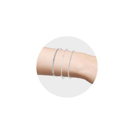 SJUIEO 3 Stück 14K vergoldetes Silber exquisite Kette mehrschichtiges Armband Armband-Set Damenarmband stapelbar Mädchen Schmuck Geschenk
