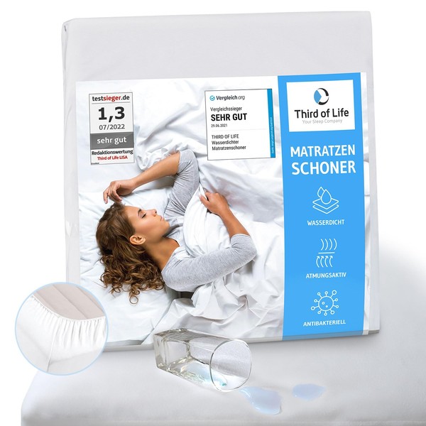 Third of Life Mattress Protector Waterproof – Breathable Mattress Pad