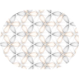 ZORKET Oval Tablecloth 52 x 70 Inch, Modern Geometric Tablecloth for Oval Table, Fabric Wrinkle Free Washable Waterproof Tablecloth Oval Table Cloth for Dining Room Table