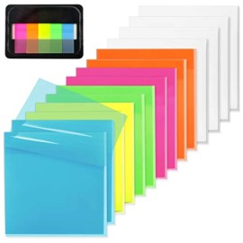 800 Sheets Transparent Sticky Notes, 3X3 Inch 14 Pads SelfAdhesive Translucent C
