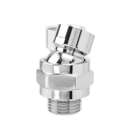 Mesee G 1/2 Ball Joint Adapter, Rain Shower Head Ball Joint, Adjustable Shower Head Swivel Ball Adapter, Universal Shower Component for Connecting Shower Head and Shower Line