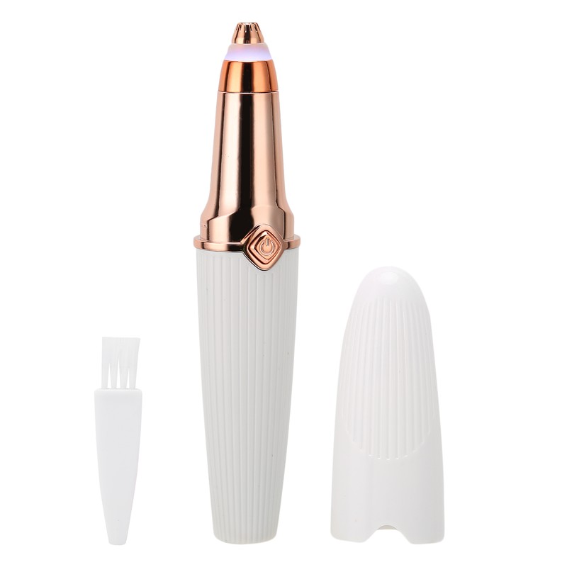 2 in 1 Electric Eyebrow Trimmer Lipstick Shape USB Rechargeable