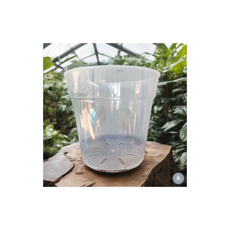 karenplantsplants™ 9" Clear Plastic Nursery Pot (Clear - 10 Pack)