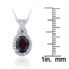 B. BRILLIANT Sterling Silver Garnet & White Topaz X and