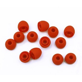 Xcessor 7 Paar (Satz Mit 14 Stück) Gummi Silikon Ohrpolster Ohrstöpsel Für In-Ear Ohrhörer. Größe: S (Klein). Rot
