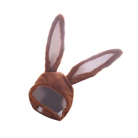 Garneck Funny Rabbit Ears Hat with Brown Plush Ears - Perfect for Carnival - Easter - Birthday Parties and Photo Shoots - Comfortable Headband for Unforgettable Cosplay Moments