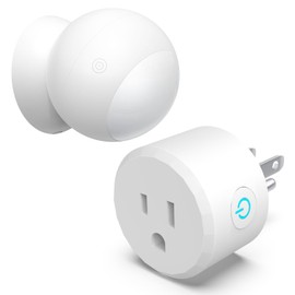 Wireless Motion Sensor Outlet, Plug-N-Play PIR Motion Activated Switch with Timer, Indoor Motion Detector for Lights & Exhaust Fan (110V-120V) of Bathroom, Garage, Laundry Room