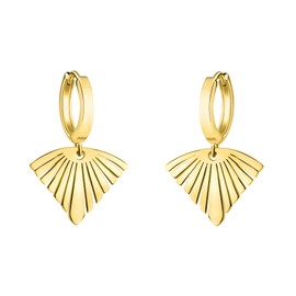 SOFIA MILANI - Women's Earrings 925 Silver - Fan Earrings, Yellow Gold, No Gemstone