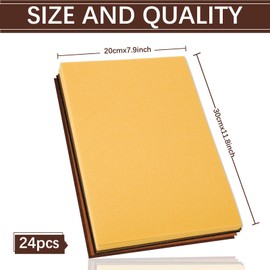 FYSUIMU 24Pcs Brown Gray Black Felt Fabric Sheets Soft Thick Assorted 12 Colors Craft Felt Pack for DIY Crafts Sewing Patchwork Art Projects, 7.9 x 11.8 Inch