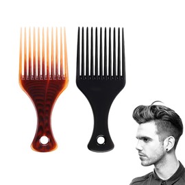 ZKSXOA Wide tooth combs, curling comb, strand comb, Afro comb, large comb, shark tooth comb, for different types of hair, hair comb, black