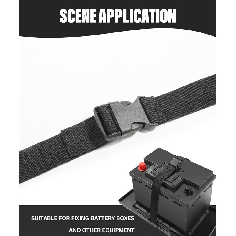 AOCISKA 39 Inch Battery Tie Down Strap - Quick-Release Polypropylene