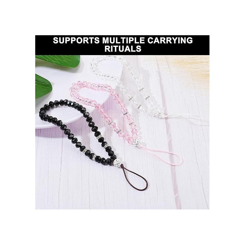 Vayfoni 3PCS Phone Wrist Straps - Crystal Beads Phone Strap