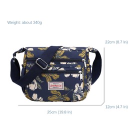 FAVORTALK Womens Multi Pocket Casual Waterproof Crossbody Handbags Large Multi Pocket Casual Travel Bag Messenger Bags for Shopping Hiking Daily Use - B39823