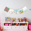Hanging Photo Display with 15 Clips, 67 Inch Boho Wooden