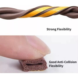 SANBREVE Tira De Sellado Puerta Insonorizante Cuña Para Puerta 6pcs