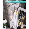 HapiRm Hanging Shower Caddy Over the Door with Soap Holder,