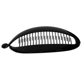 France Luxe Large Banana Clip - Black