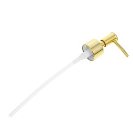 KICHOUSE Lotion Dispenser Pump Head Shampoo Bottle Pump Replacement Empty Refillable Bottle Tube Pump Top for Soap Conditioner Lotion Body Wash Bathroom Kitchen Golden