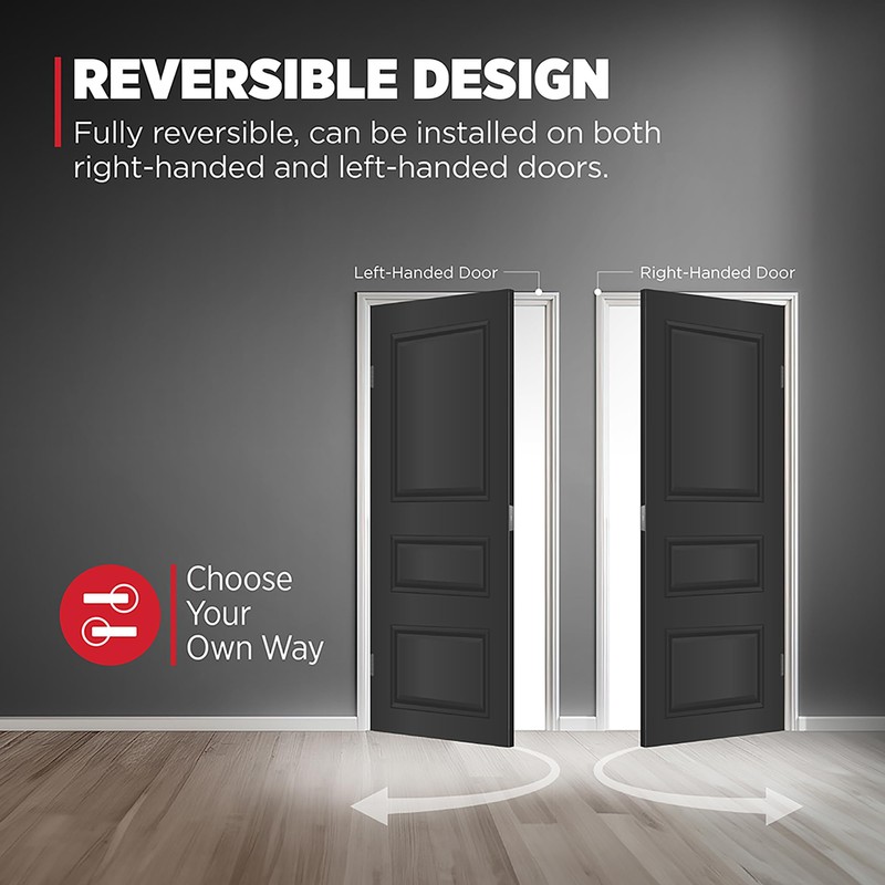 Kwikset Milan Interior Privacy Door Handle with Lock, Door Lever