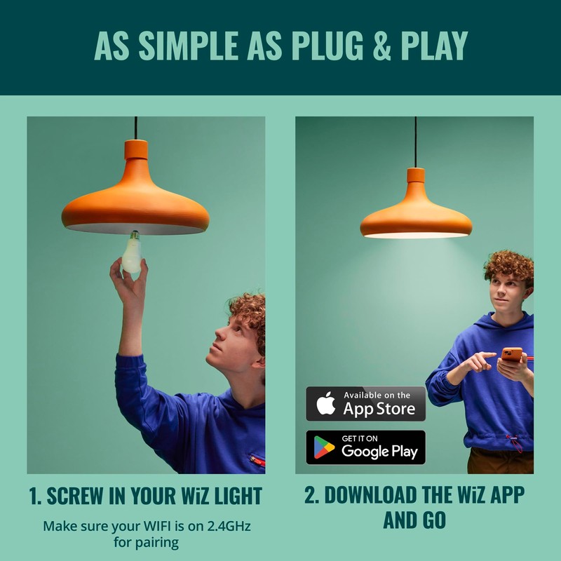 WiZ LED Smart Light Bulbs, Sunset to Sunrise Automation +
