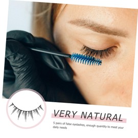 TOVINANNA 5pairs Natural False Eyelashes for Women Comfortable Makeup Lashes for Daily Use Weddings Parties Natural Look Faux Lashes and Practical Eyelash Extensions
