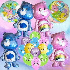 partypalaceusa 18pc Cute Bears foil latex Balloons party supplies decoration care baby shower