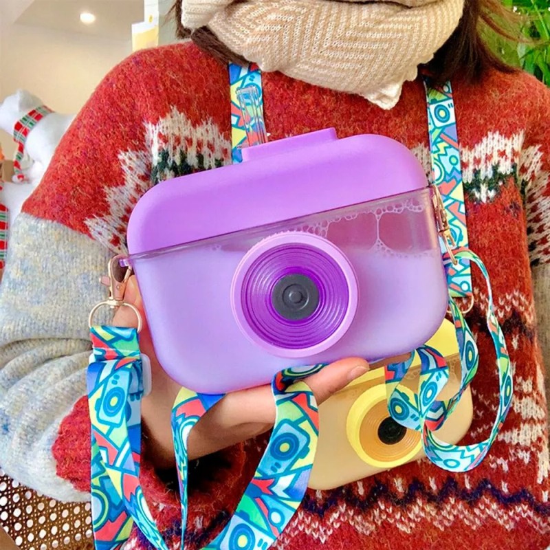 CAMERA BOTTLE Cantimplora Camara Botella Termo Agua Kawaii Popote +