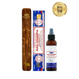[Signature Set] Incense 15g + Room Spray 120ml + Sisham Wood Plain Incense Holder / [시그니처세트] 인센스15g+룸스프레이120ml+시샴우드 플레인 인센스 홀더