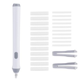 Zerodis Electric Automatic Pencil Eraser, Rechargeable Electric Eraser for Drawing, Artist Eraser Rechargeable for Drafting, Painting, Sketching, Detailer Tool(White)