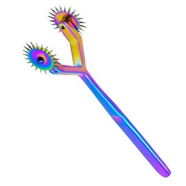 Fun Choice (FC) Stainless Steel Wartenberg Wheel Neuro Pinwheel Multi Color (2 Head Classic)