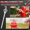 NATGAI Adjustable Fire Hydrant Wrench, 20" Spanner Tool Fits 1-1/2"