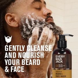 Every Man Jack Sandalwood Beard + Face Wash - Made w/Naturally Derived...