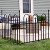 Sunnydaze Strasbourg 6' Set of 2 Steel Decorative Garden Fence